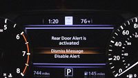 2019 Nissan Altima gets Rear Door Alert