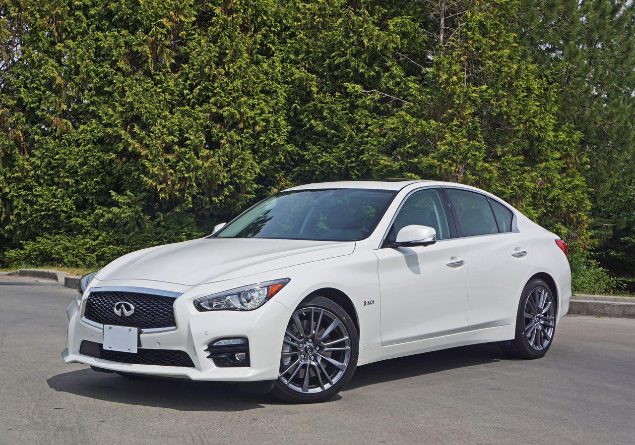 2016 Infiniti Q50 Red Sport 400 AWD Road Test Review.