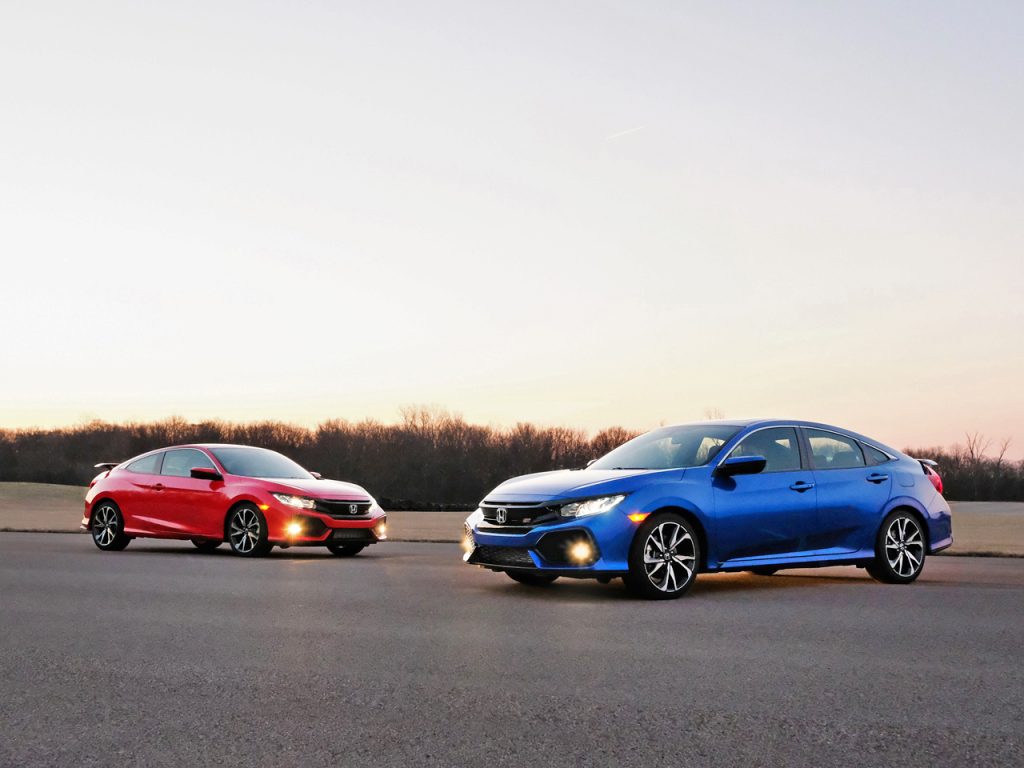 2017 Honda Civic Si Coupe and Sedan