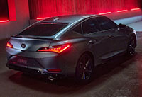 2023 Acura Integra under lights.