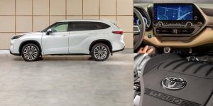 Various photos of the 2023 Toyota Highlander