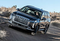 The bold new 2023 Hyundai Palisade treks its way across the California desert.
