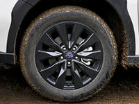 The black-painted wheels from new Onyx trim.