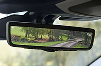 The new LCD Smart Rearview Mirror in the 2023 Subaru Outback Premier XT.
