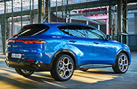 The 2023 Alfa Romeo Tonale Veloce (European-spec) parked indoors.