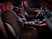 Check out the seats inside the 2023 Alfa Romeo Tonale Veloce (European-spec).