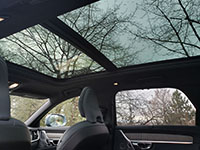 The V90 CC comes with a large panoramic sunroof.