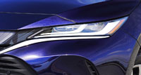 Check out the 2022 Toyota Venza Limited AWD model's LED headlamp.