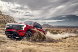 Vista with the Ford F-150 Lightning, off-roading, off roading