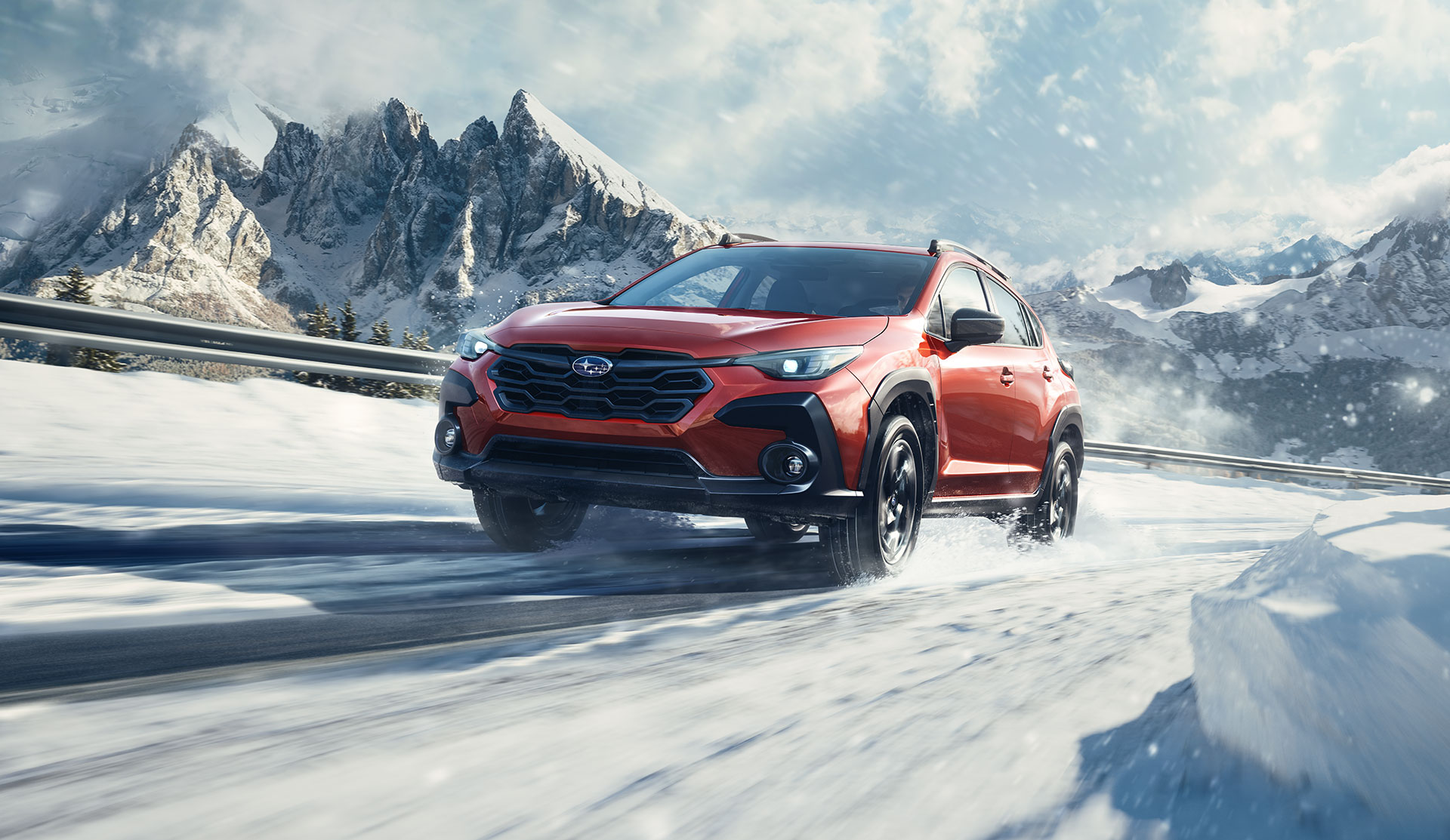 2024 Subaru Crosstrek Snow Covered Mountain Road The Car Magazine