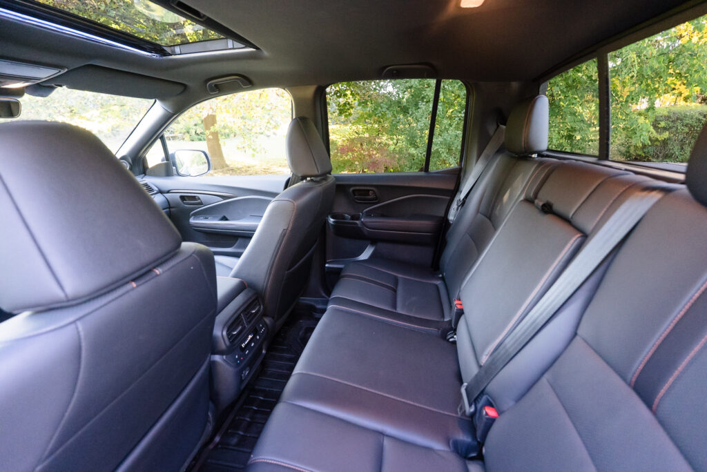 2025 Honda Ridgeline -Rear seat legroom