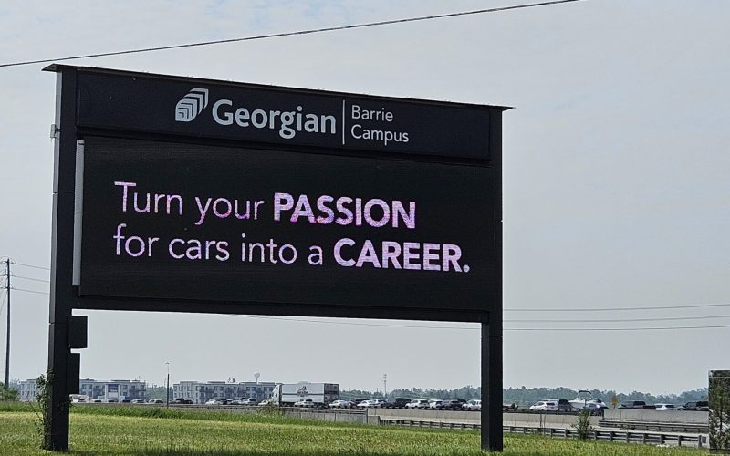 Georgian College Automotive Business School Of Canada Sign 2025-06-09