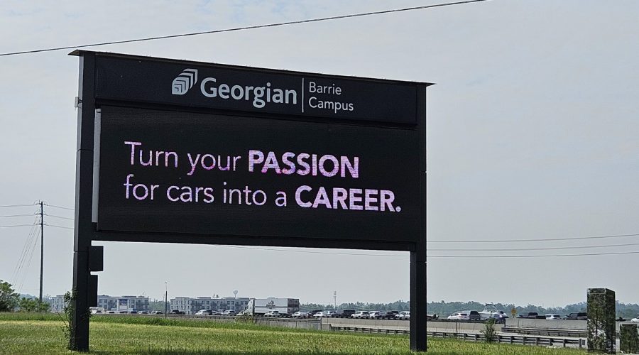 Georgian College Automotive Business School Of Canada Sign 2025-06-09
