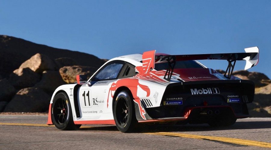 Jeff Zwart in a Porsche 935 tribute at the 2020 Pikes Peak International Hill Climb